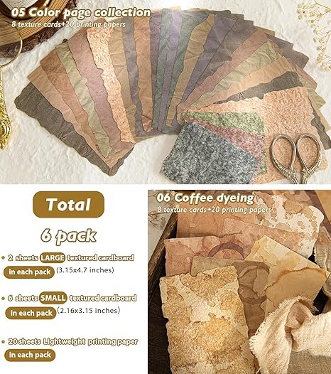 K Kattone 168Pcs Scrapbook Paper 6 pack