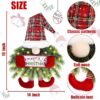 Sggvecsy Lights Santa Gnome Hanging Sign