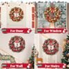 Yastouay 17" Christmas Wreaths for Front Door