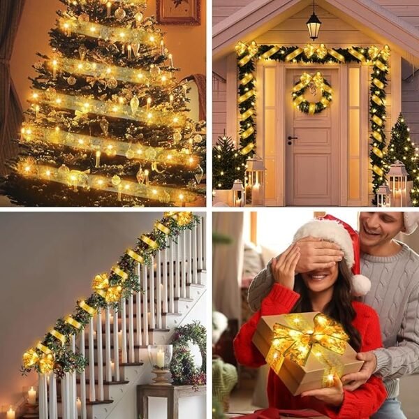 KPROE 32Ft 100 LED Christmas Tree Copper 8 Lighting Modes