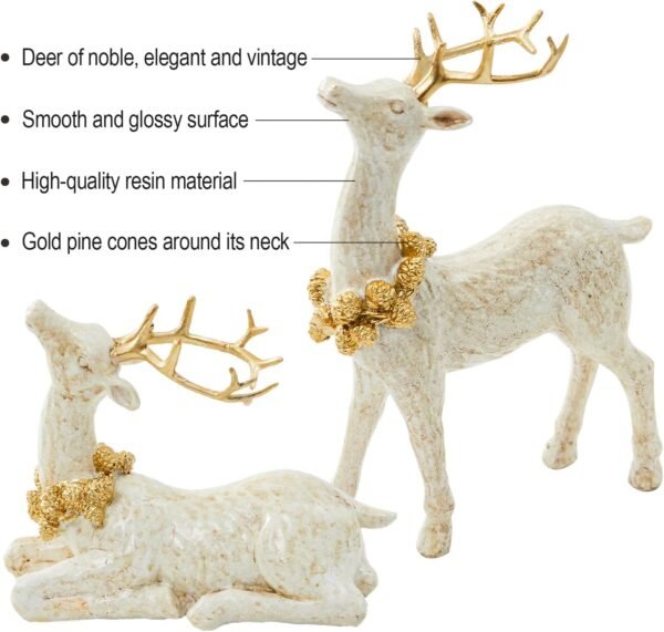 DN DECONATION 2PCS Christmas Reindeer Decoration