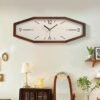 DaguyS Wooden Retro Wall Clocks, 18 Inches Square Clocks
