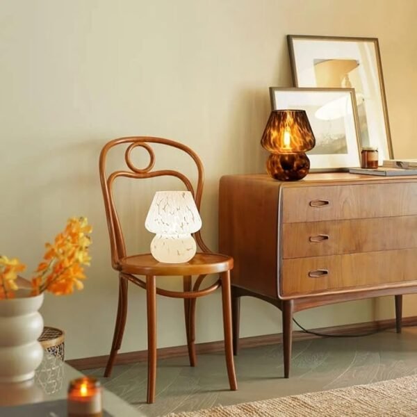 5 Mushroom Lamp Small Vintage Table Lamp for Bedroom Nightstand