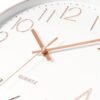 Foxtop Modern Wall Clock 12 Inch Non-Ticking Silent Battery