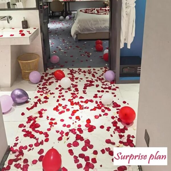 CODE FLORIST 2200 PCS Dark-Red Silk Rose Petals