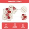 Artoid Mode Heart-Shaped Buttons Table Runner 13x72 Inch