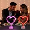 BRIGHTDECK 2 Pack Heart Neon Signs