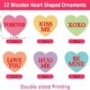 Mosoan, 24 Inch Tree Light with 12 Heart Ornaments
