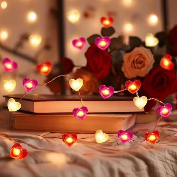 Coquimbo,  10FT 30 LED Heart Fairy String Lights