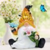 Hodao  6“H Irish Dwarf Elf Butterfly decor figurines