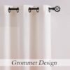 Central Park Ombre Window Curtain Panel Cream White to Pink Dust Rose, 40" x 84", Set of 2