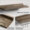 the ZhiYo-Life Bathroom Floating Shelves with Wire Basket