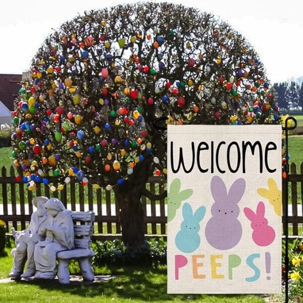 Decorhua Easter Garden Flag Double Sided Vertical 12×18 Inch