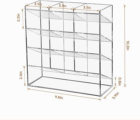BEYGORM Acrylic Vertical Marker Organizer for 150 Markers
