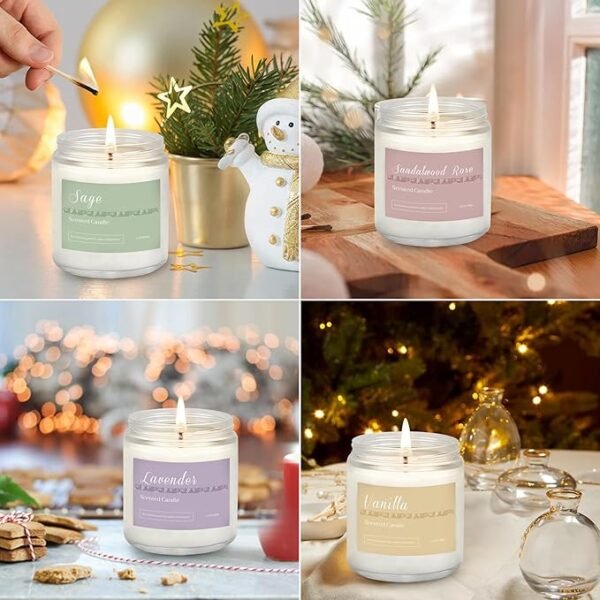 5 6 Pack Candles for Home Scented Aromatherapy Candles