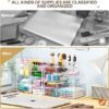 Caktraie Makeup Organizer With 16 Drawers, 4 Pcs