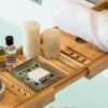 Cormomu Soap Dish for Shower, Ceramic Soap Holder with Self Drain
