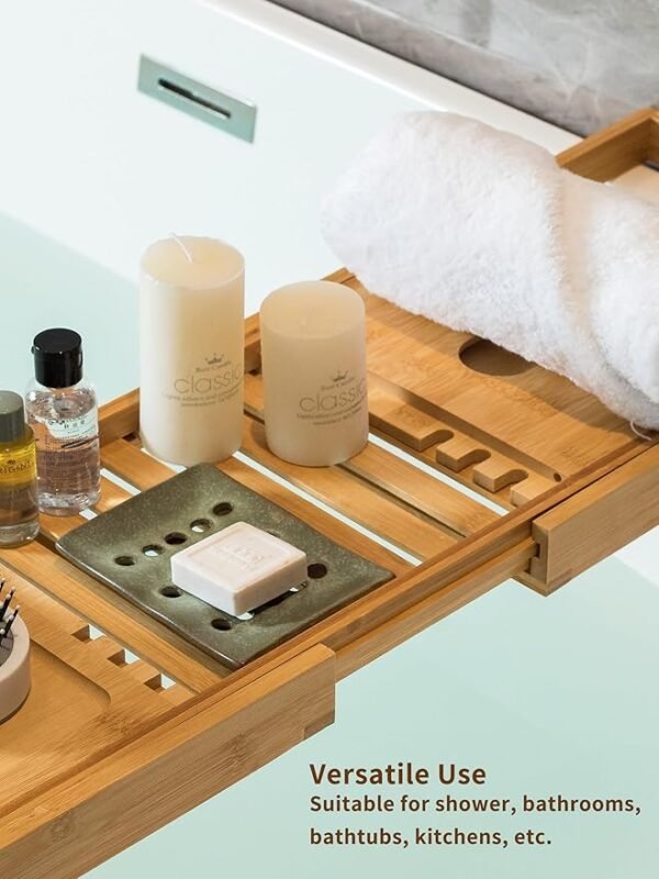 Cormomu Soap Dish for Shower, Ceramic Soap Holder with Self Drain