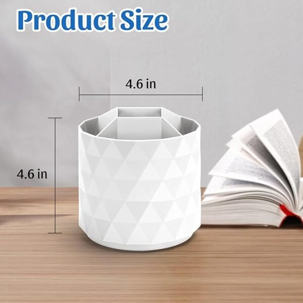 Minimaliving 360°Rotating Office Desk Accessories (White)