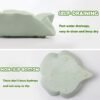 HINUGO Soap Dish Soap Holder Self-Draining Soap Dish, Resin Bar Soap Holder