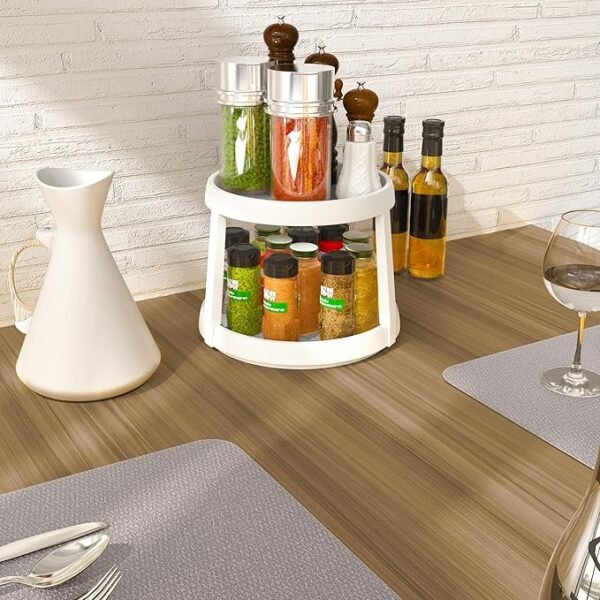 Simple Houseware 2 Tier Turntable Lazy Susan Spice Organizer