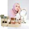 Makeup Organizer Countertop Rotating Makeup Organizer for Vanity Large Capacity Cosmetic Display
