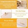 Zufudo Makeup Organizer Countertop with Drawers 360 Rotating Makeup Brush Holder