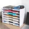 SONGWAY 7 Tier Wide Document Holder, White