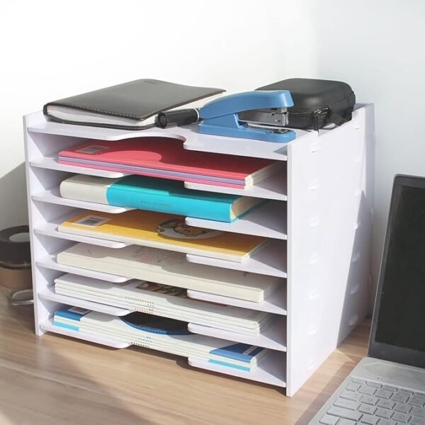 SONGWAY 7 Tier Wide Document Holder, White