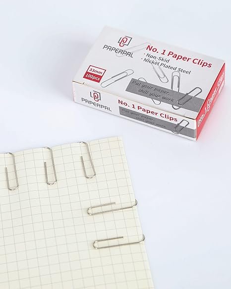 1 Nonskid Paper Clips, 600 Medium Paper Clips
