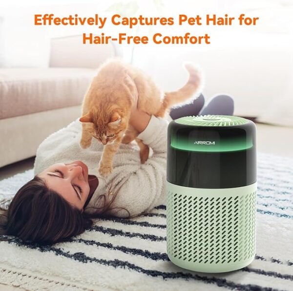 AIRROMI Air Purifier for Bedroom Home,HEPA Filter,Covers Upto 549 Ft²
