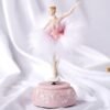 Singeek Ballerina Music Box Figurine Plays Swan Lake Tune, Musical Figure Hand-Painted Feather Skirt