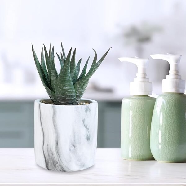 Set of 3 Small Artificial Succulent Potted Plants