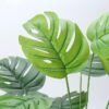 Artificial Monstera Deliciosa Plant 21 Inch, Fake Tropical Palm Tree