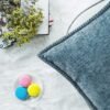 Throw Pillow Cases Pack of 2 Cotton Thread Stitching Edges