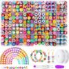 JOICEE 480PCS Fruit Flower Polymer Clay Beads, 24 Style