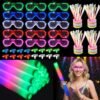 280 PCS Glow in the Dark Party Supplies 20 PCS Foam Glow Sticks 20 PCS LED Glasses 40 PCS Finger Lights 200 PCS Glow Sticks