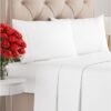 Queen Size 4 Piece Sheet Set - Comfy Breathable & Cooling Sheets