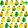Holydeck 27 PCS St. Patrick's Day Rubber Ducks,Baby Showers Accessories,Mini 2.16" Duckies Bath Toys for Kids