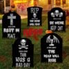 25.6inches Black Halloween Decorations Outdoor