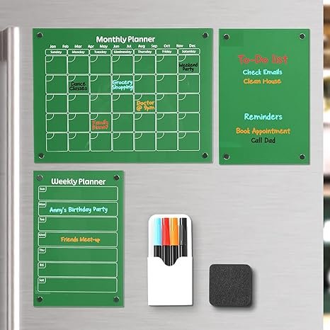 The Hippo Creation Acrylic Magnetic Calendar Set