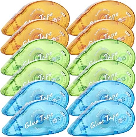 XUXU 12 Pack Double Sided Tape Roller