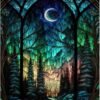 bleihum Starry Night Diamond Painting Kits- Tree Diamond Art for Adults