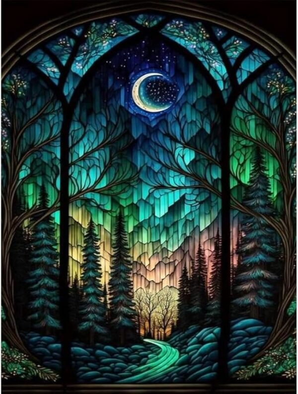bleihum Starry Night Diamond Painting Kits- Tree Diamond Art for Adults