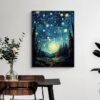 Starry Sky Diamond Art Kits for Adults, Forest Diamond Painting Kits with Round Diamonds