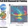 Ekuxom Starry Night Diamond Painting Kits for Adults, Aurora Diamond Art Kits for Adults