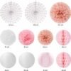 Huglony Pink White Rose-Gold Birthday Party-Decorations - 21pcs Happy Banner
