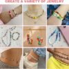 Redtwo 4mm Glass Seed Beads for Jewelry Bracelet Making Kit