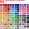 Redtwo 23000 Pcs Clay Beads Bracelet Making Kit 144 Colors 7 Boxes Flat Polymer