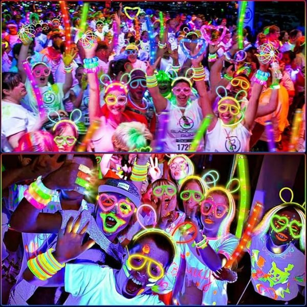 New Year Party Favors for Adults Kids, Glow Party Favors, Neon Light Up Party Favors 27 Rave Accessories, 56 LED Light Up Toys